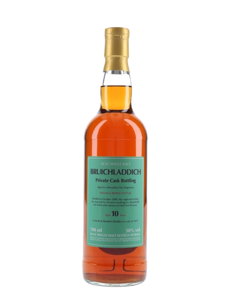 Bruichladdich 2009 10 Year Old Rivesaltes Cask 3653 Private Cask Bottling 70cl / 50%