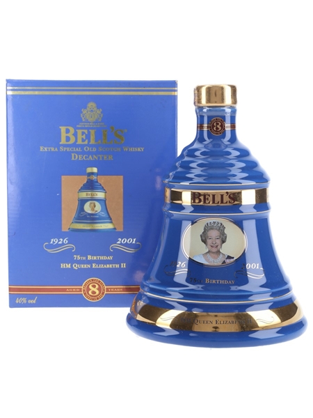 Bell's Ceramic Decanter 75th Birthday Queen Elizabeth II 70cl / 40%