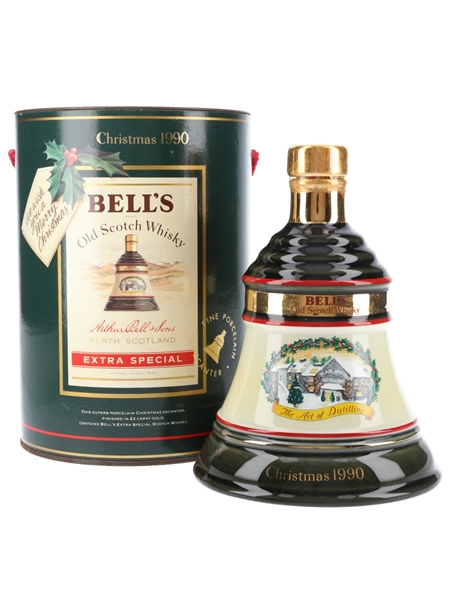 Bell's Christmas 1990 Ceramic Decanter The Art Of Distilling 75cl / 43%