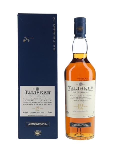 Talisker 12 Year Old Bottled 2007 - Friends Of The Classic Malts 70cl / 45.8%