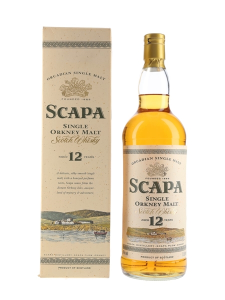 Scapa 12 Year Old Bottled 1990s 100cl / 40%