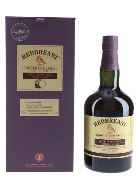 Redbreast 1991 All Sherry Single Cask 42966 The Irish Whiskey Collection 70cl / 53.2%