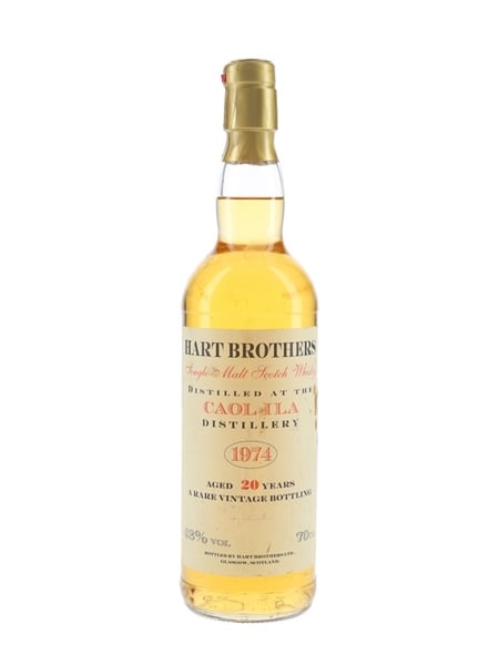 Caol Ila 1974 20 Year Old Bottled 1990s - Hart Brothers 70cl / 43%