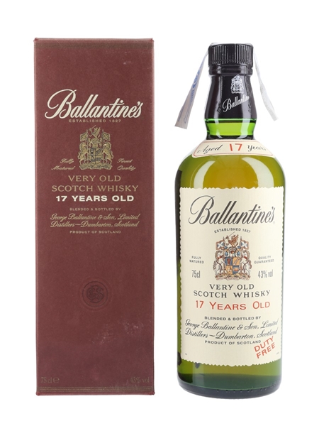 Ballantine's 17 Year Old Bottled 1980s - Duty Free 75cl / 43%