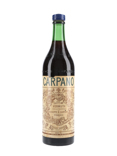 Carpano Vermuth Bottled 1960s 100cl / 16.5%