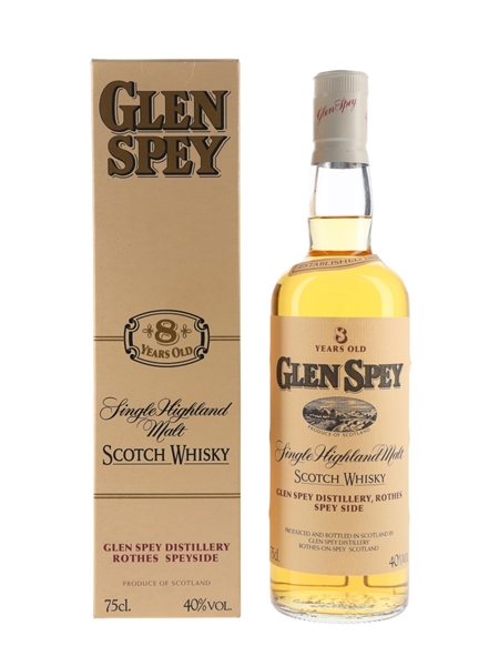 Glen Spey 8 Year Old Bottled 1980s 75cl / 40%