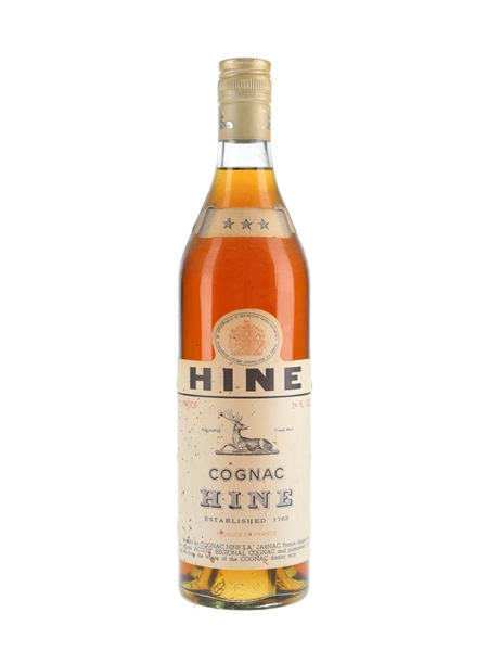 Hine 3 Star Bottled 1970s 68cl / 40%