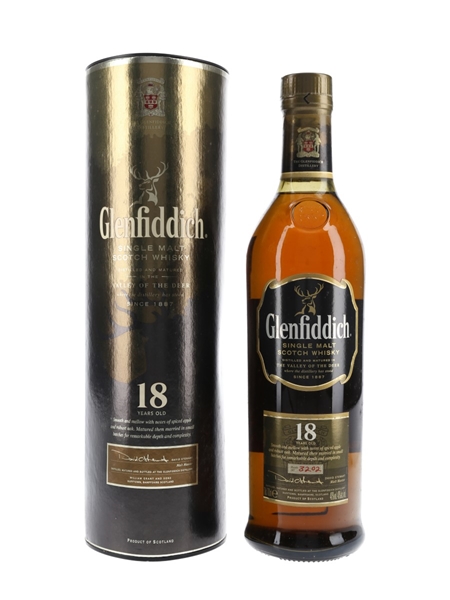 Glenfiddich 18 Year Old Batch Number 3202 70cl / 40%