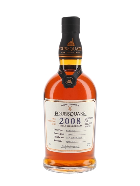 Foursquare 2008 12 Year Old Single Blended Rum Bottled 2020 - Exceptional Cask Selection Mark XIII 70cl / 60%