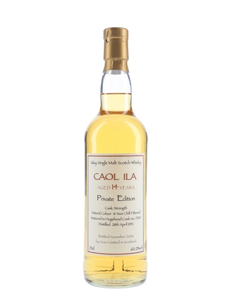 Caol Ila 1992 14 Year Old Private Edition Bottled 2006 - Aceo Limited 70cl / 60.2%