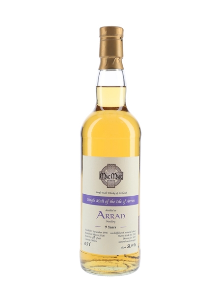 Arran 1996 9 Year Old Bottled 2006 - Mac Malt 70cl / 51.4%