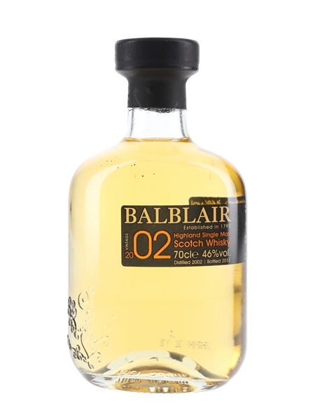 Balblair 2002 1st Release Bottled 2013 70cl / 46%