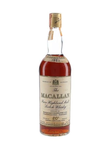 Macallan 1961 Campbell, Hope & King Bottled 1970s - Rinaldi 75cl / 46%