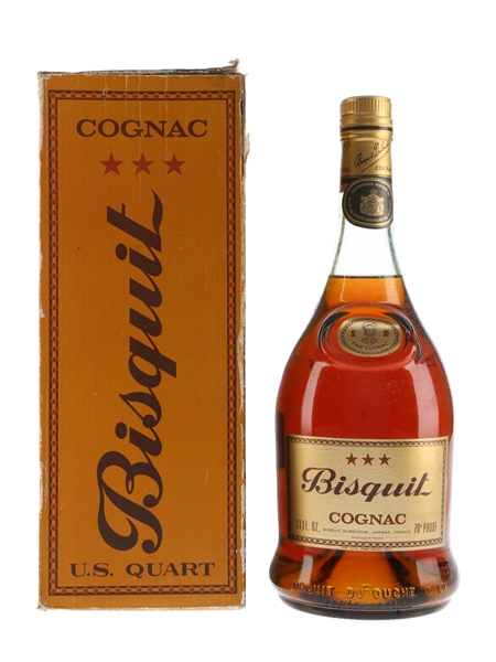 Bisquit 3 Star Bottled 1980s - Duty Free 94.7cl / 40%