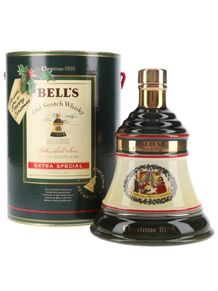Bell's Christmas 1988 Ceramic Decanter We Wish You A Merry Christmas 75cl / 43%