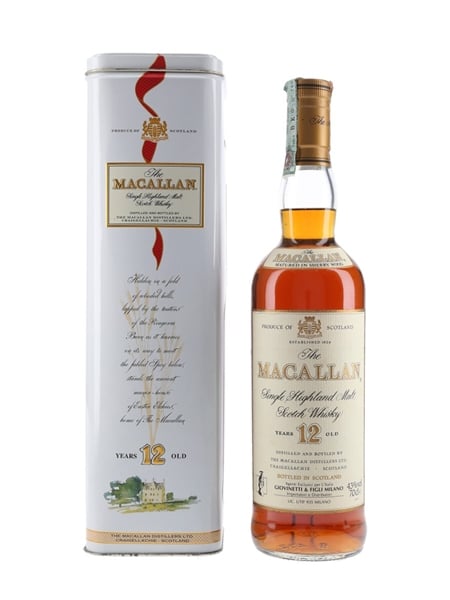 Macallan 12 Year Old Bottled 1990s - Giovinetti 70cl / 43%