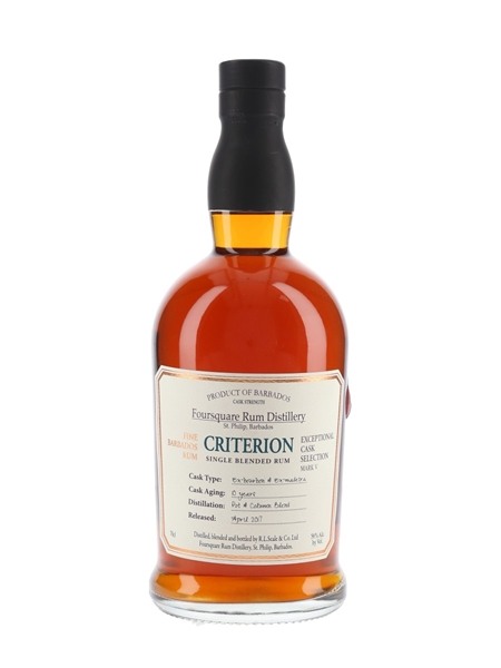 Foursquare Criterion 10 Year Old Bottled 2017 - Exceptional Cask Selection Mark V 70cl / 56%