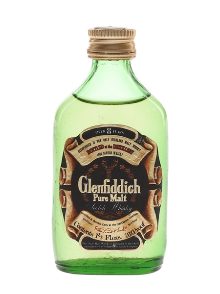 Glenfiddich 8 Year Old Pure Malt Bottled 1970s 4.7cl / 40%