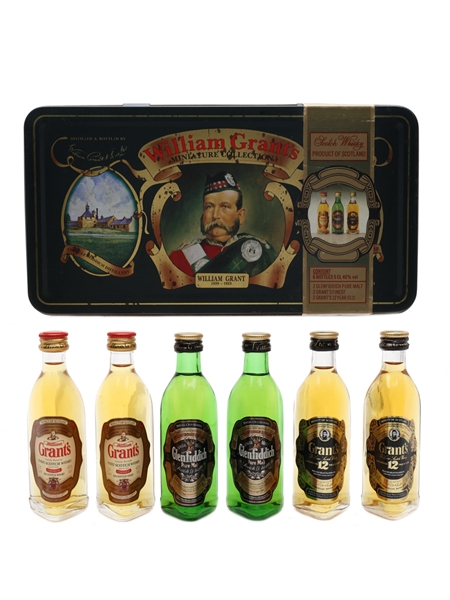 William Grant's Miniature Collection Glenfiddich & Grant's 6 x 5cl / 40%