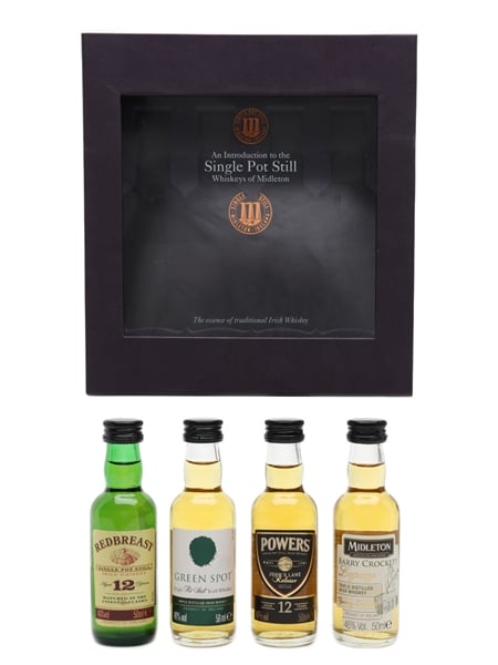 Single Pot Still Whiskeys Of Midleton Set Redbreast, Green Spot, Powers & Midleton 4 x 5cl