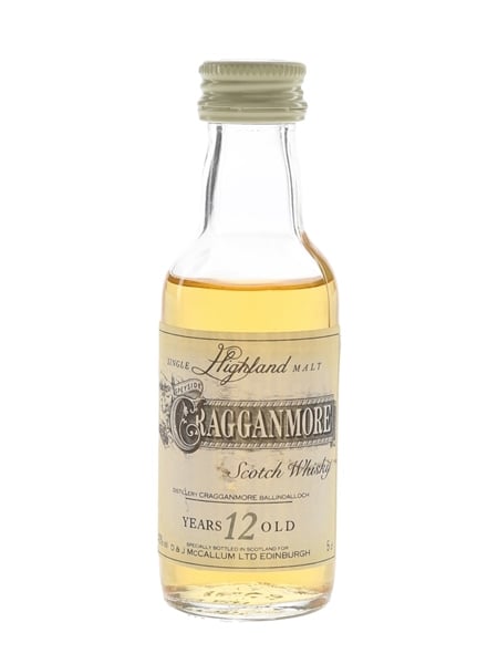 Cragganmore 12 Year Old Bottled 1980s-1990s 5cl / 40%