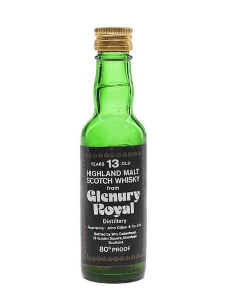 Glenury Royal 13 Year Old Bottled 1970s - Cadenhead's 5cl / 46%