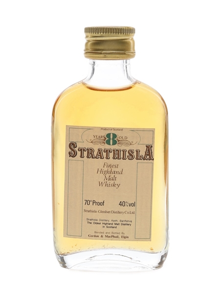 Strathisla 8 Year Old Bottled 1970s-1980s - Gordon & MacPhail 5cl / 40%