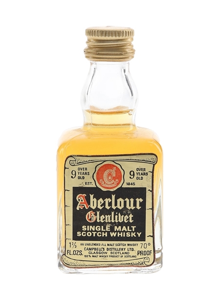 Aberlour Glenlivet 9 Year Old Bottled 1970s 4.7cl / 40%