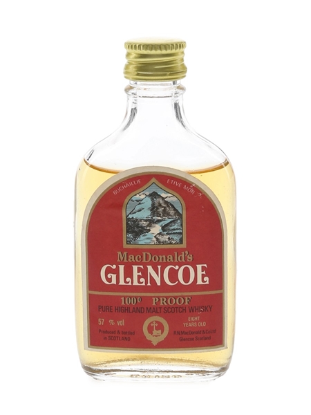 MacDonald's Glencoe 8 Year Old 100 Proof Bottled 1970s 5cl / 57%