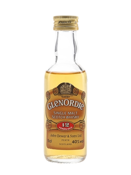 Glenordie 12 Year Old Bottled 1980s 5cl / 40%