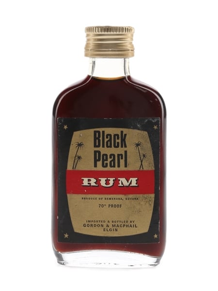 Black Pearl Demerara Rum Bottled 1970s - Gordon & MacPhail 5cl / 40%