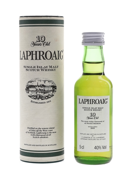 Laphroaig 10 Year Old Bottled 1980s-1990s - Pre Royal Warrant 5cl / 40%