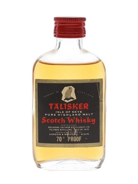Talisker Black Label Gold Eagle 70 Proof Bottled 1970s - Gordon & MacPhail 5cl / 40%