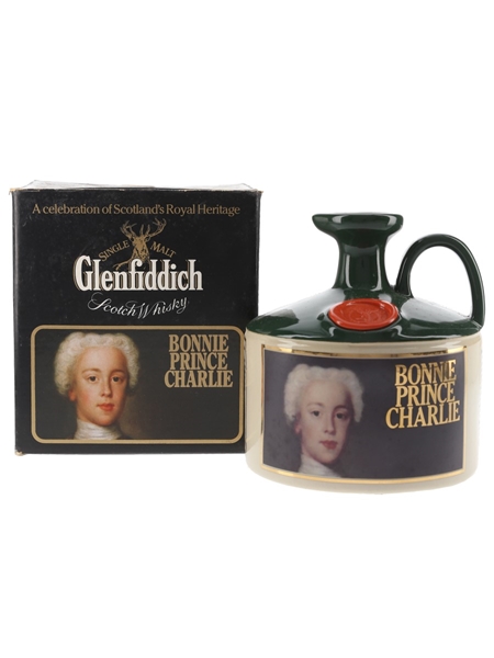 Glenfiddich Scottish Royalty Ceramic Jug Bottled 1980s - Bonnie Prince Charlie 75cl / 40%