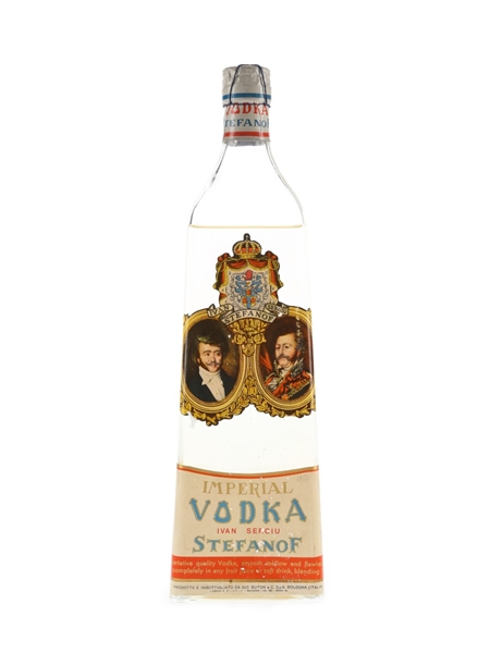 Stefanof Imperial Vodka Bottled 1950s - Buton 75cl / 40%