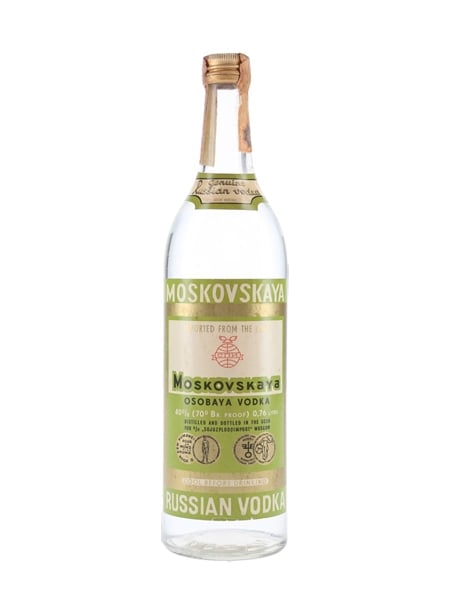 Moskovskaya Russian Vodka Bottled 1960s 76cl / 40%