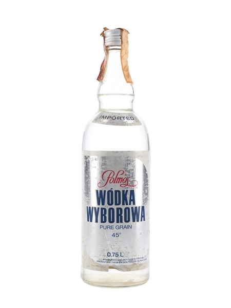 Polmos Wodka Wyborowa Bottled 1970s-1980s 75cl / 45%