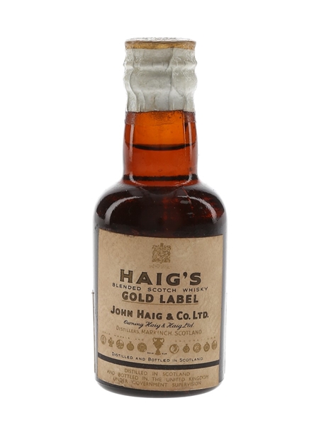 Haig's Gold Label Spring Cap Bottled 1956 - Beaumaine 5cl