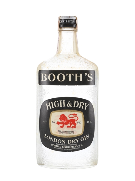 Booth's High & Dry Bottled 1960s-1970s - Spain 75cl / 43%