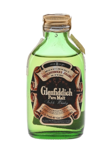 Glenfiddich 8 Year Old Pure Malt Bottled 1970s - Garcias 4.68cl / 40%