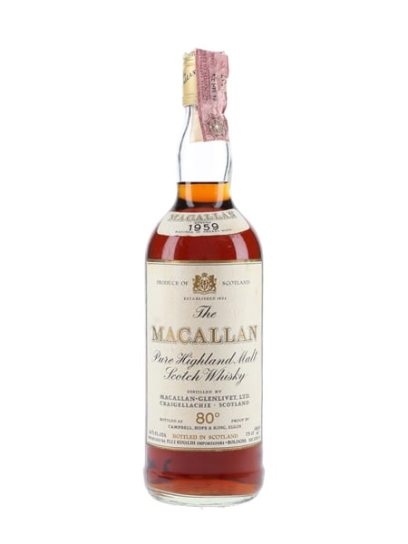 Macallan 1959 Campbell, Hope & King Bottled 1970s - Rinaldi 75cl / 46%