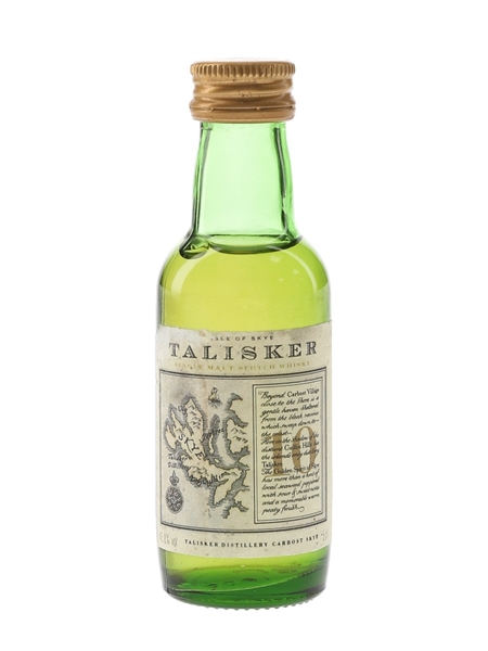 Talisker 10 Year Old Bottled 1990s - Map Label 5cl / 45.8%