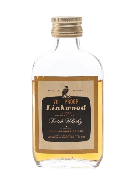 Linkwood 70 Proof Bottled 1970s - Gordon & MacPhail 5cl / 40%