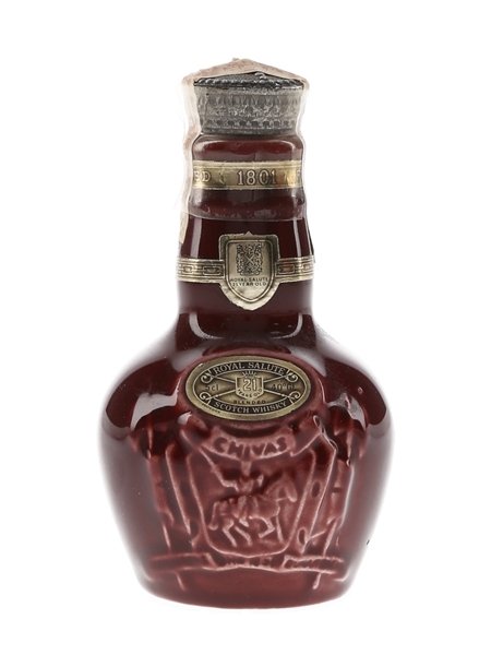 Royal Salute 21 Year Old Red Wade Ceramic Decanter 5cl / 40%