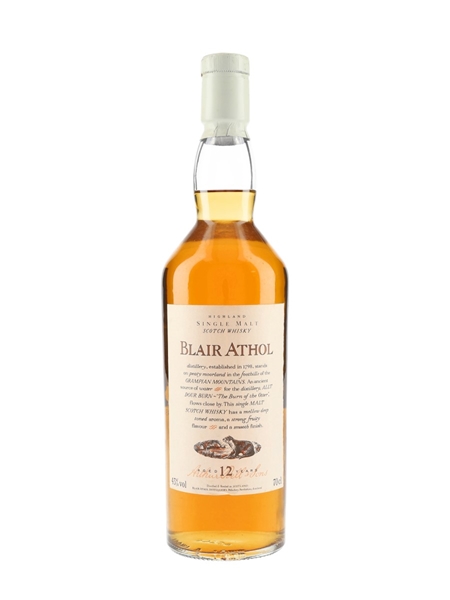 Blair Athol 12 Year Old Flora & Fauna - White Capsule 70cl / 43%