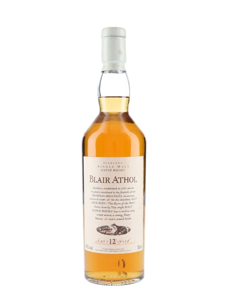 Blair Athol 12 Year Old Flora & Fauna - White Capsule 70cl / 43%