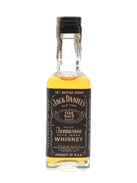 Jack Daniel's Old No.7 Bottled 1970s 4.7cl / 44.5%