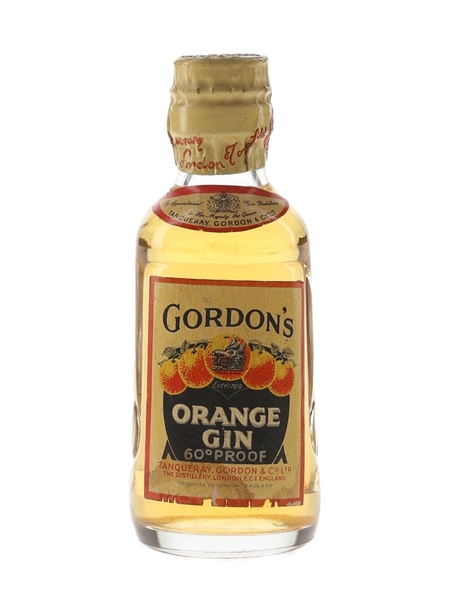 Gordon's Orange Gin Spring Cap Bottled 1950s 5cl / 34%