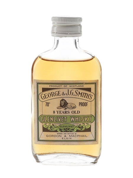 Glenlivet 8 Year Old Bottled 1970s - Gordon & MacPhail 5cl / 40%