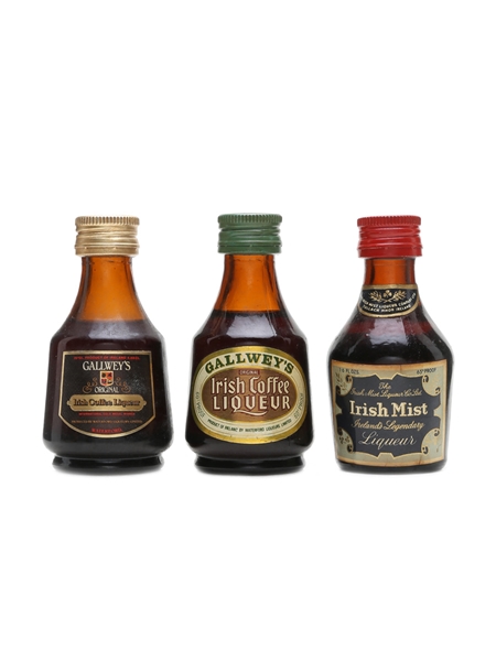 Irish Liqueur Miniatures  3 x 5cl